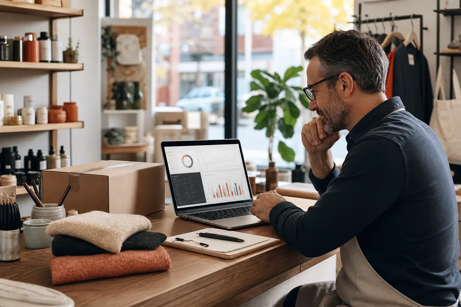 Détaillant québécois analysant les données de sa boutique en ligne