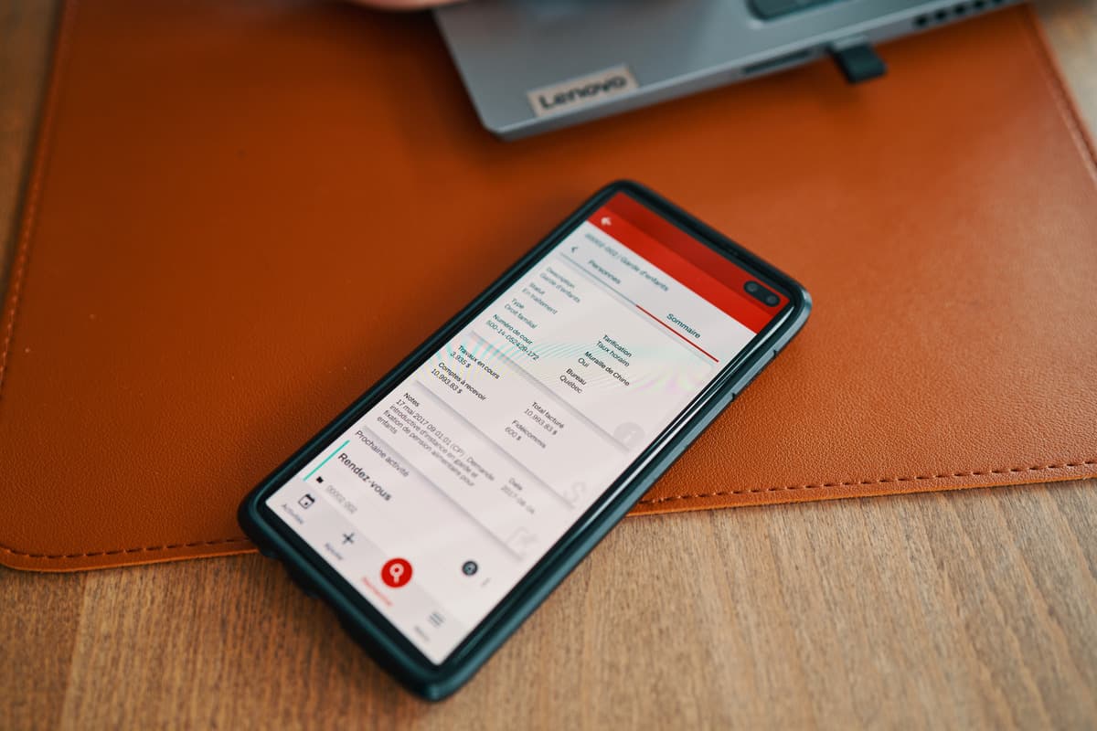 Application mobile de gestion pour avocats