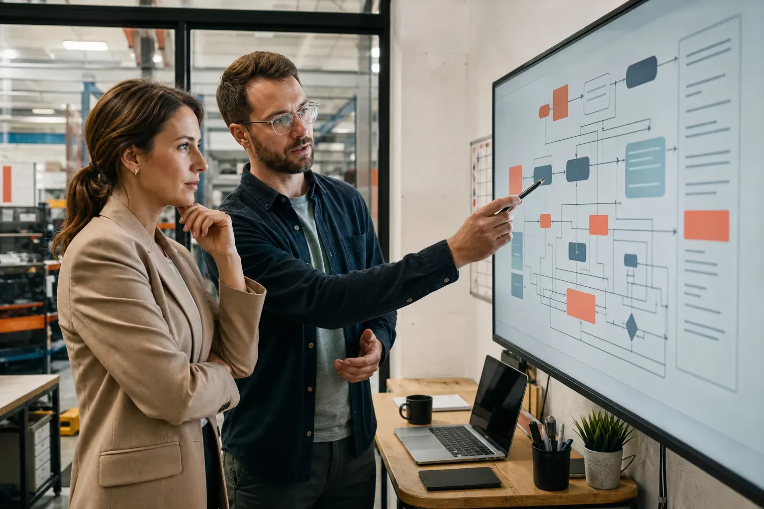 Entreprise québécoise planifiant un flux de travail automatisé avec intelligence artificielle