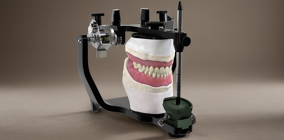 Rendu 3D de l'articulateur produit par Vue de Top
